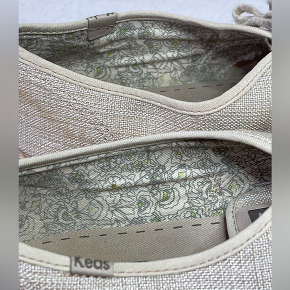 Keds Women’s Tan Lace Up Sneakers Canvas W/ Jute Trim US Size 9.5 - Picture 7 of 8